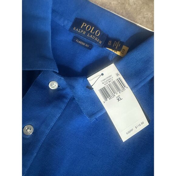 NWT Polo Ralph Lauren XL Ombre Mesh Polo Multi Classic Fit - Picture 3 of 6